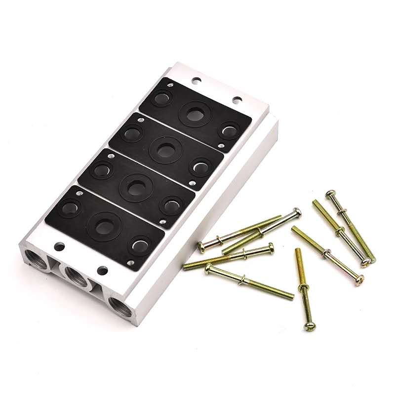 电磁阀底座4V310-10汇流板300M-1F/2F/3F/4F/5F/6F/7F/F8F/9F/10F