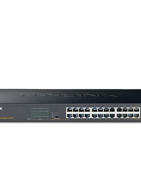 包邮 TP-LINK24口全千兆网络交换机 监控网线机架式TL-SG1024T