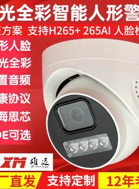 雄迈双光全彩半球网络数字高清摄像头人形人脸识别智能手机远程