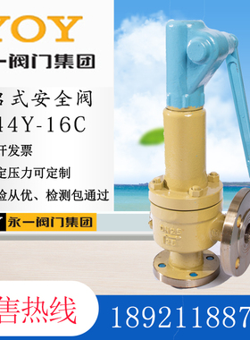 YOY永一A44H/Y-16/25/40/64/100C/P/R带扳手全启封闭式安全阀DN50