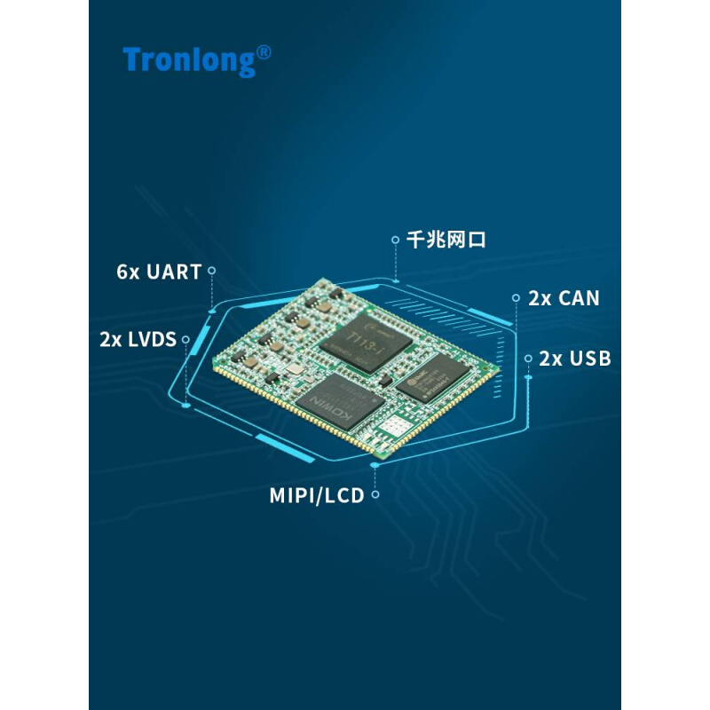 创龙全志T113-i工业核心板全国产1.2GHz双核A7RISC-VT113-S3