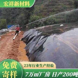 爆款沼液池防渗黑膜大型化粪池土工膜猪场沼气池hdpe防渗土工膜厂
