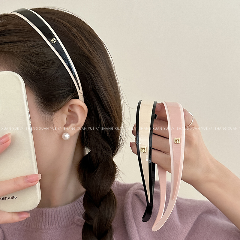 高级感醋酸眼镜发箍新款韩国百搭外出气质发卡洗脸压发发头箍发饰