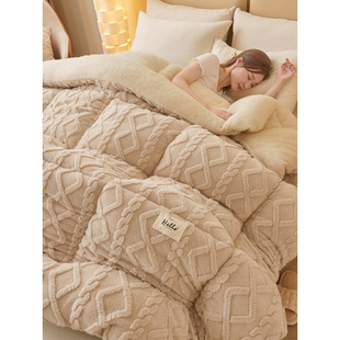 保暖学生宿舍床单人法兰绒盖毯床上用 牛奶珊瑚绒毛毯被子冬季 加厚