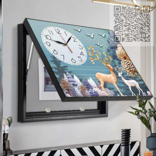 电表盒遮挡00配电盒挂画电总闸开关装饰画电表箱画框壁画