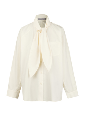 SELAH 复古风系带蝴蝶结衬衫女 12B25224Z10