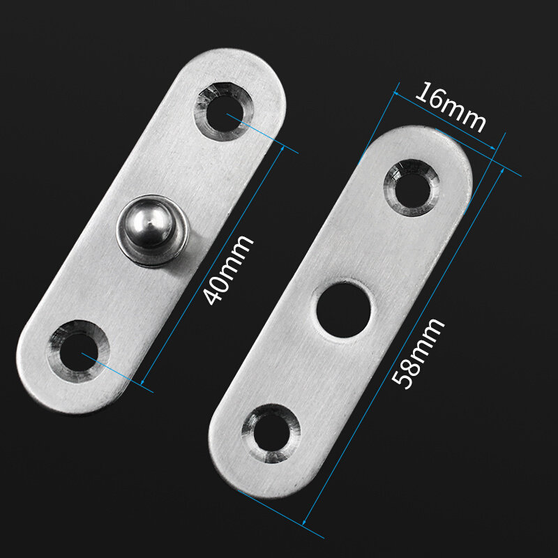 不锈钢360度旋转中心铰 天地子母合页转轴上下中心轴铰链配件家