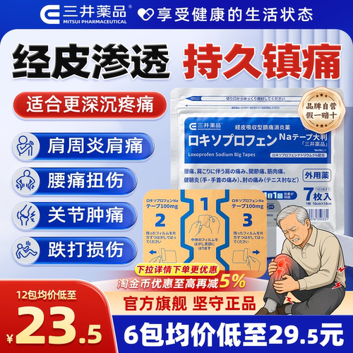缓解腰痛、肩周炎伴随的肩痛 关节痛 肌肉痛