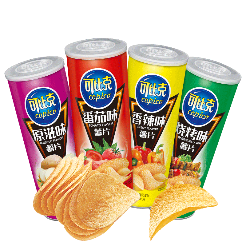 105g罐装可比克薯片多口味