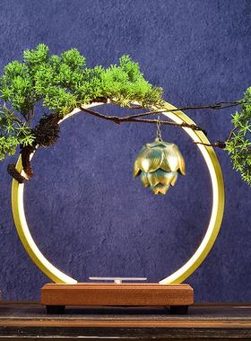 转台酒水展示架 酒瓶发光底座旋转led灯圈底座环形白红酒品鉴装饰