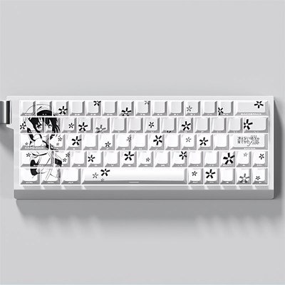 加藤惠键帽侧刻透光PBT适配wooting迈从Ace68ATK美加狮mad60 ez63