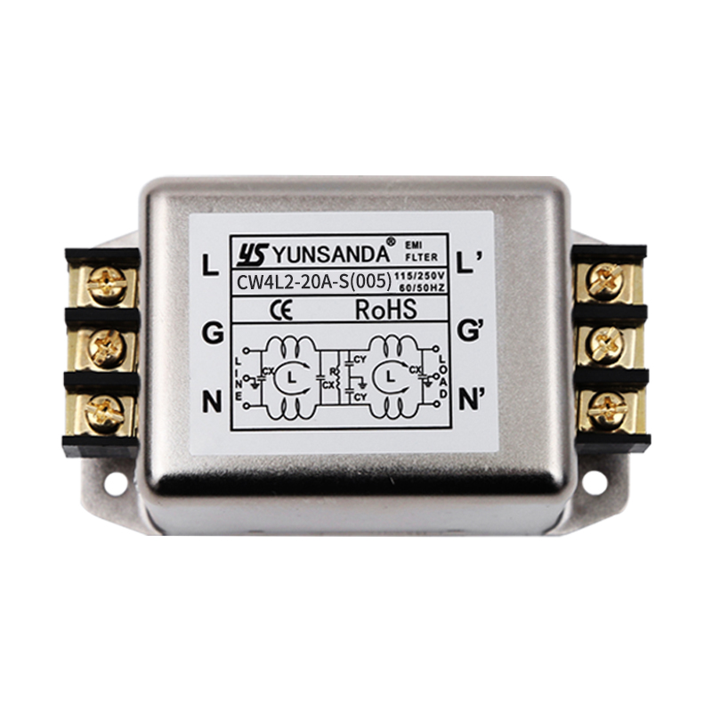 CW4L2 10A单相电源滤波器220V抗干D扰emi净化器CW12B三相伺服380v