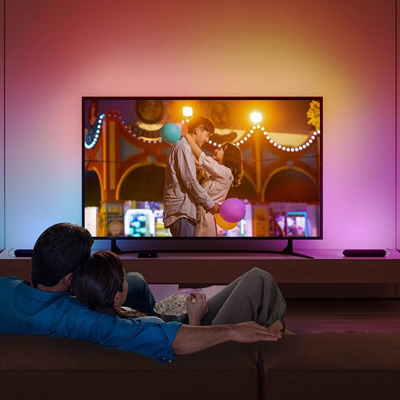 追光氛围灯电竞房间电脑桌面七彩电视拾I音音乐律动洗墙灯水波纹