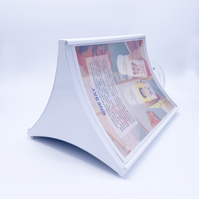 亚克力三面旋转台卡酒水牌价目表价格表菜单a4展示牌菜牌美甲宾馆