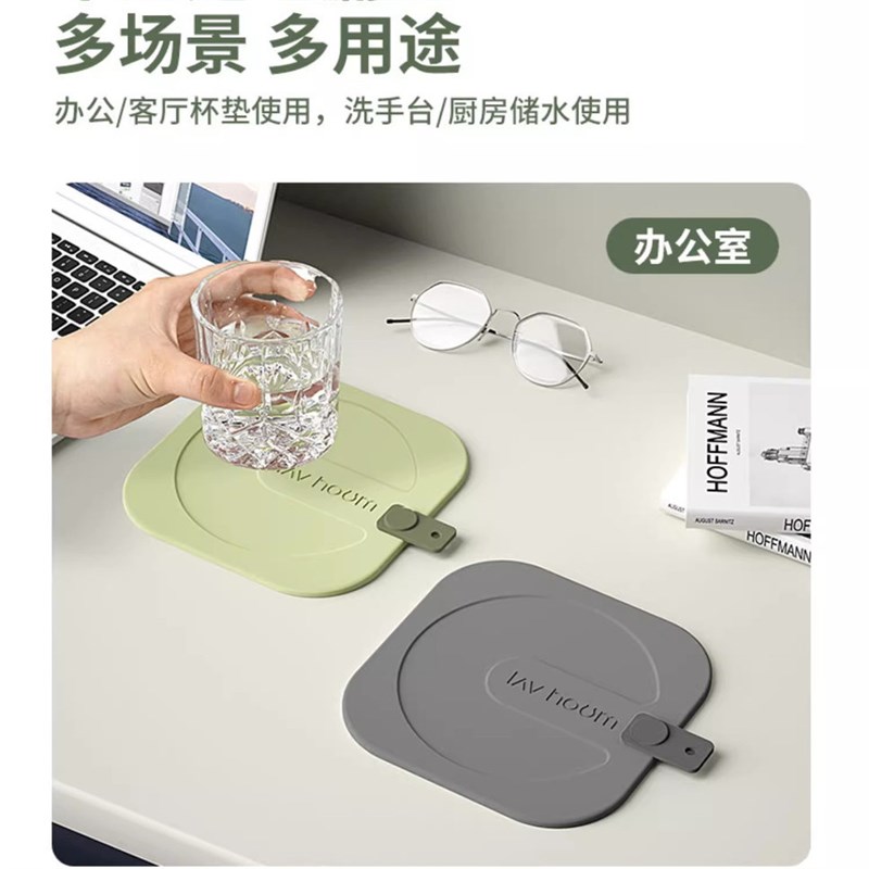 地漏防臭器硅胶垫厕所反味除臭密封盖垫子卫生P间下水道防返臭神d