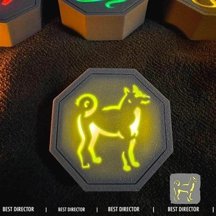 龙叔历险记十二生肖符石12生肖摆件发完发光礼物个人用品