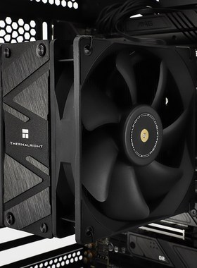 利民AS120 EVO DARK PLUS风冷散热器1700/AM5全电镀4热管双风扇