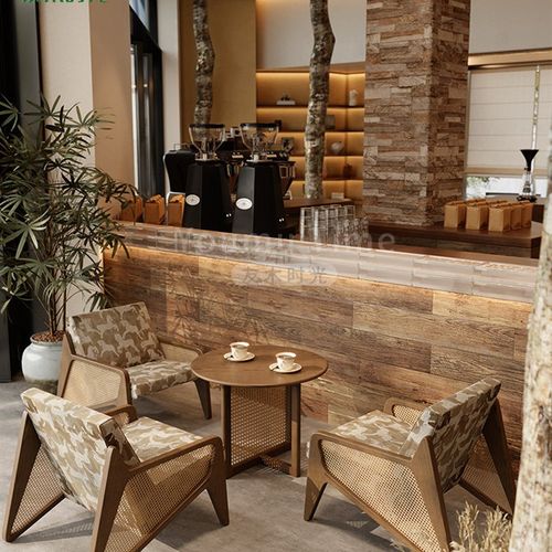 新中式茶饮店休闲沙发椅山野风茶楼沙发茶几组合茶咖茶馆桌椅组合