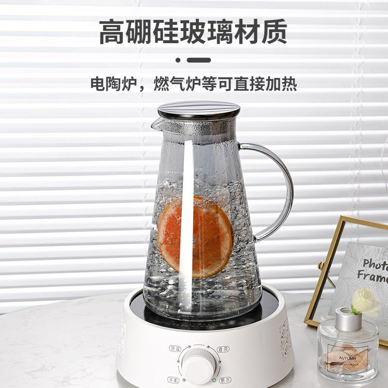 轻奢家用玻璃水具水杯套装喝水茶扭扭杯冰川杯威士忌冷水壶水杯