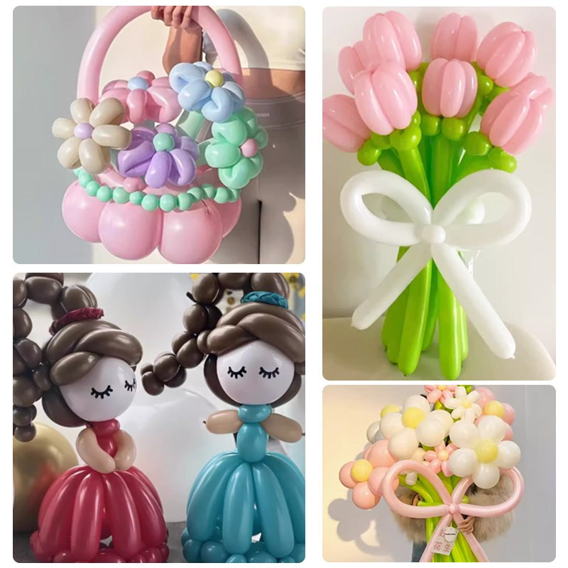 便携式电动长条气球专用充气泵魔术气球通用打气筒自动气球机家用