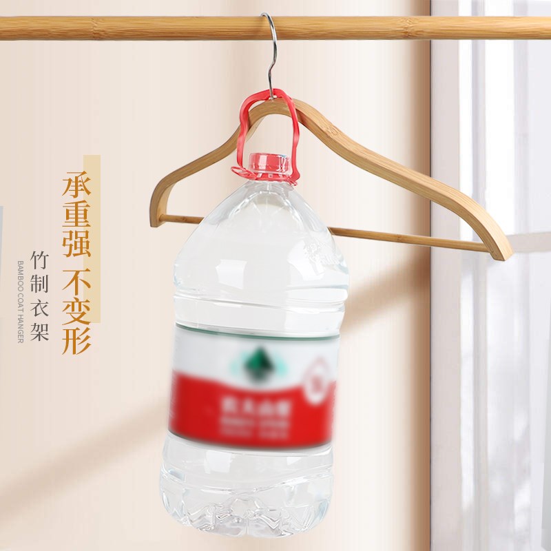 高档衣架家用挂衣无痕晾衣架防滑防肩角架子衣柜收纳竹制酒店