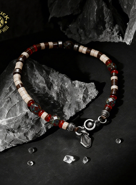 Arthur.K天照系列手工天然矿石925银0.3天然玉化石手链不限量