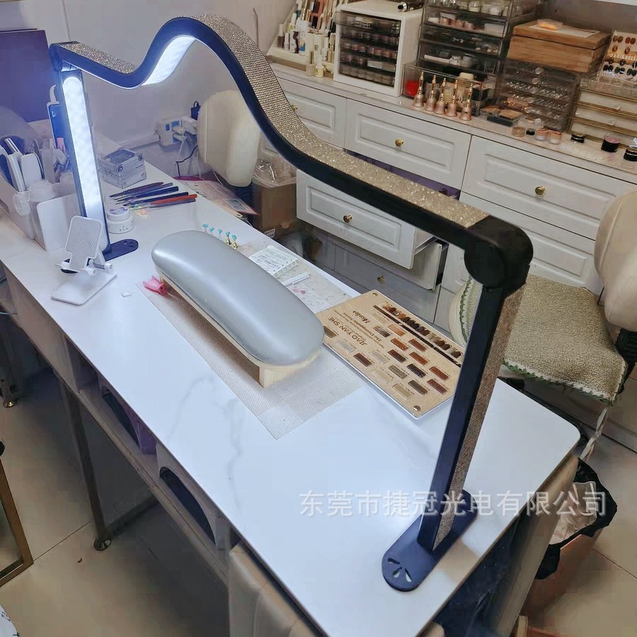 美甲桌面可折叠美容补光灯