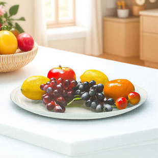 晶鑫餐具玻璃高级感精致饭店专用沙拉盘子圆形网络碗凉菜盘商用