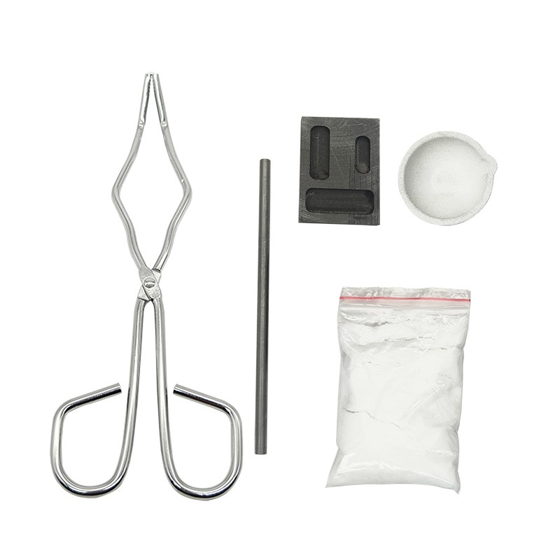 石墨熔金套装搅拌棒坩埚钳子模具diy打金套装出口熔炼套装石英碗