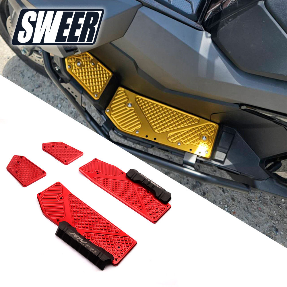 适用本田ADV350摩托车21-26年改装铝合金防滑脚踏板加厚脚垫X-adv