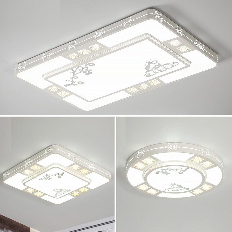 客厅卧室大灯LED现代简约大气主灯吊灯吸顶灯全屋新中式灯具大全