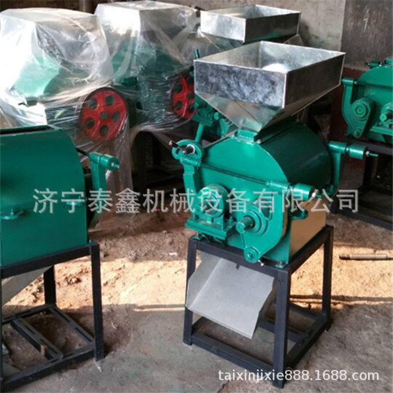 油坊花生大豆破碎机 新型黄豆轧扁机 对辊式粮食压扁机厂家热销