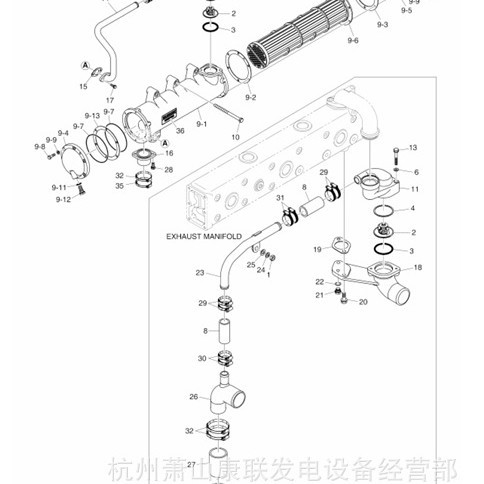 斗山冷却水管垫圈L136T