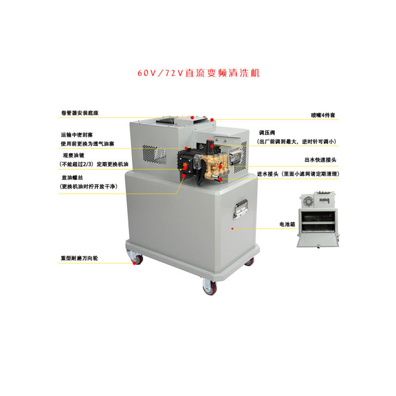 YC永磁全自动清洗洗车机小推车