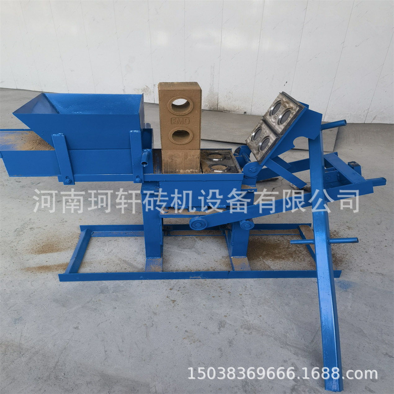 出口国外的手动黏土砖机杠杆原理