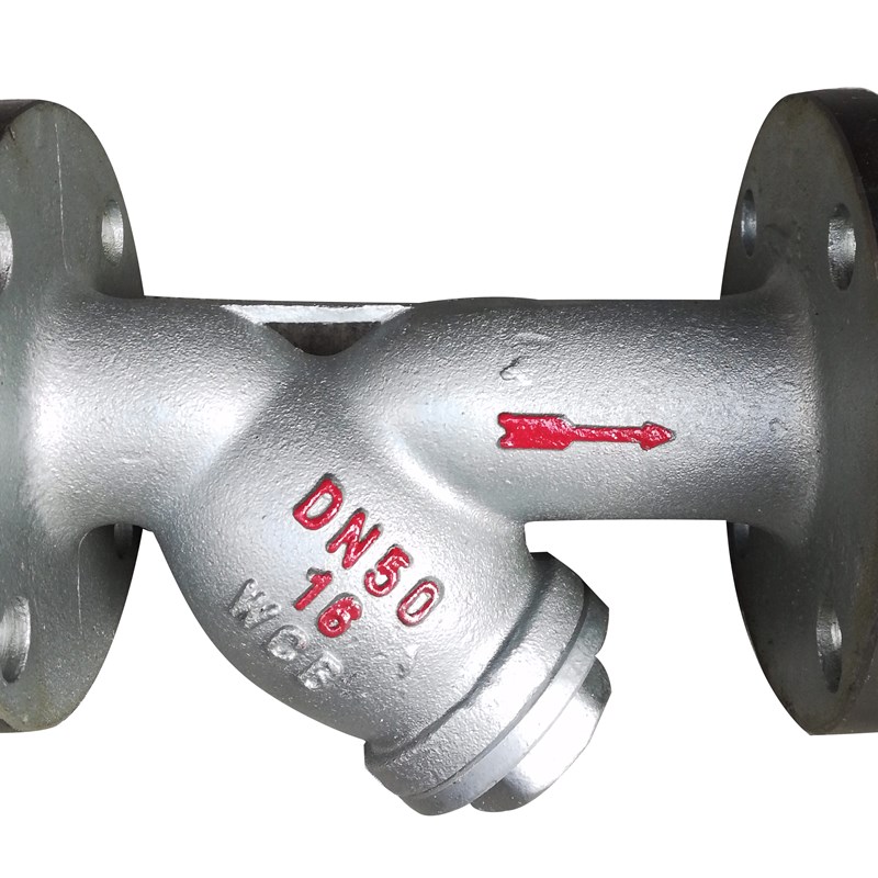 GL41H铸钢/不锈钢304Y型法兰过滤器 导热油蒸汽锅炉专用DN15-DN25