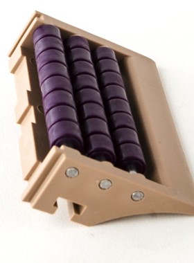 链板125宽g滚珠过渡板板链对接板输送蓝色过渡板链板输送线对接板