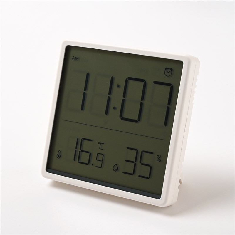 多功能电子温湿度计 冰箱贴磁吸式壁挂时钟 厨房闹钟 卧室家用