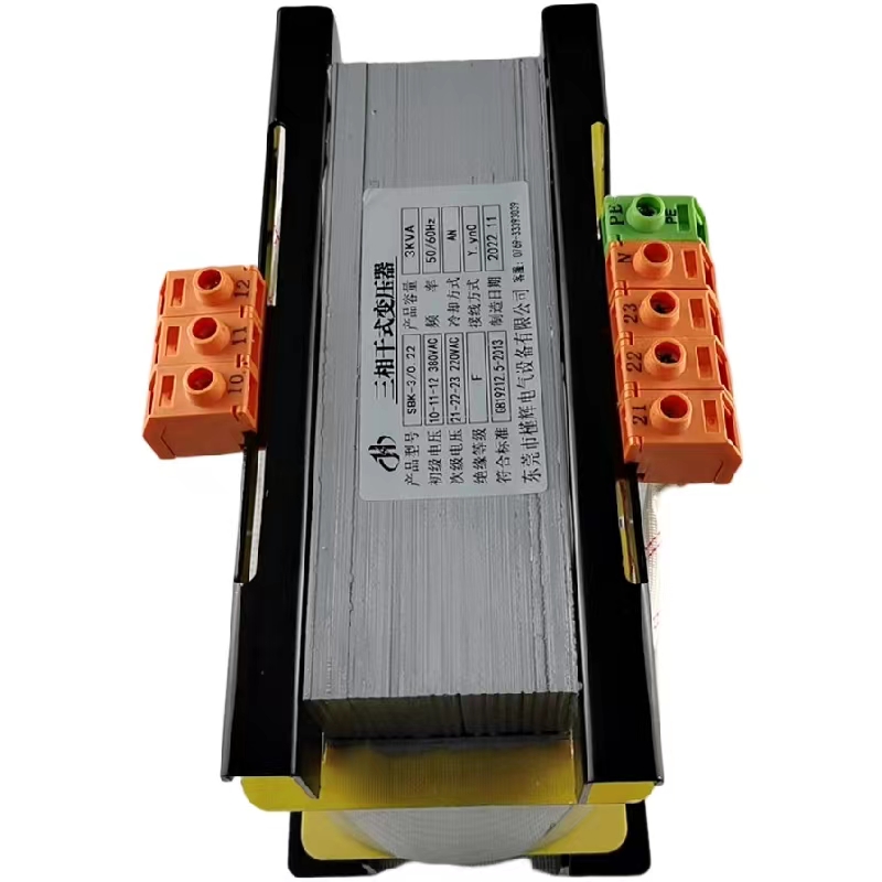 现货SBK-3KViA 380V变220V 三相干式变压器3KW三相380V转三相220V