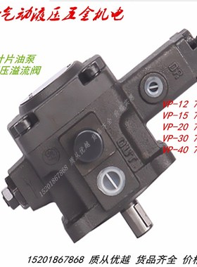 VP-30 VP-40-FA3变量叶片电动油泵法兰连接自带溢流阀压力可调节