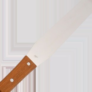 祈工5寸带撬调墨刀调油刀调漆抹刀家用调灰工具不锈钢原木手柄