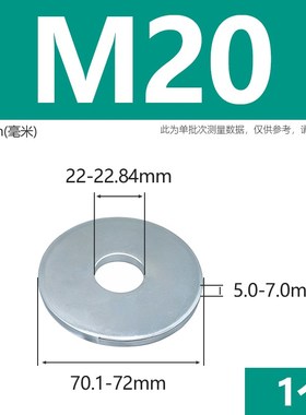 蓝锌C级特大平垫GB5287镀彩锌加大加厚平垫片垫圈介子华司M5-M20