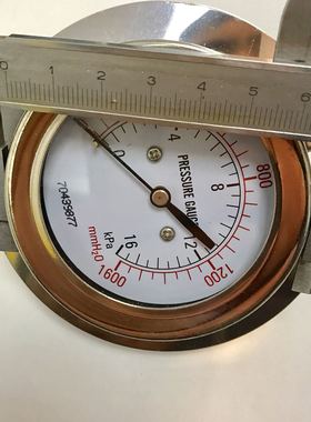 Pressure gauge 0-16kpa 1600mmh2o 背后外壳直径62mm 牙m14x1.5