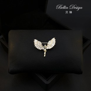 贝琳设计感精致小胸针高档女西装 配饰领针固定衣服防走光别针5202