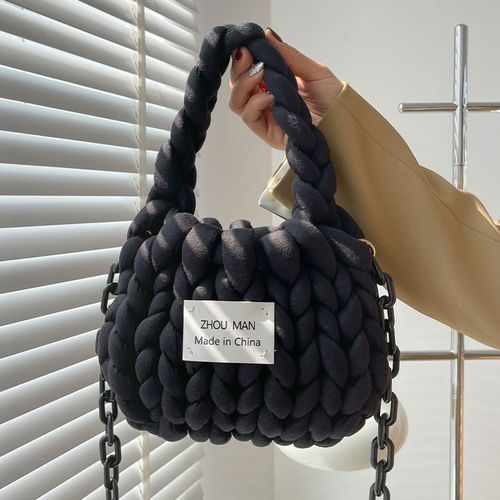 粗冰岛线手工编织包包diy材料包自制手拎包单肩斜挎包送女友礼物