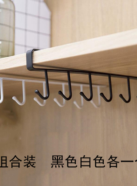 多功能卡a通门背式挂钩可移动挂衣钩厨房橱柜门卡夹门后抽屉挂钩