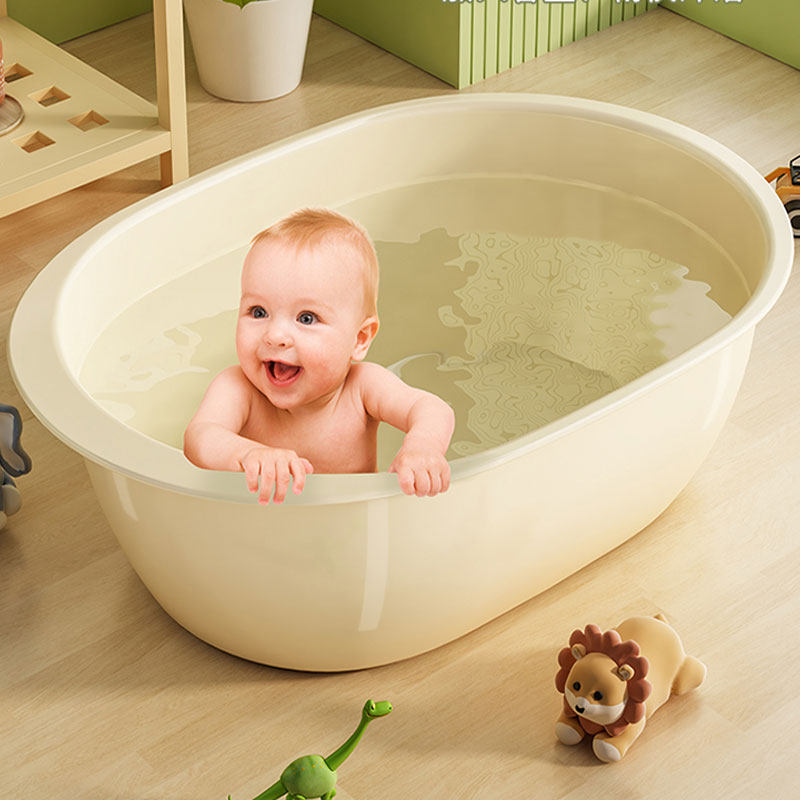 儿童沐浴桶宝宝孩子洗澡盆特x大号加高加厚澡盆新生婴儿塑料泡澡