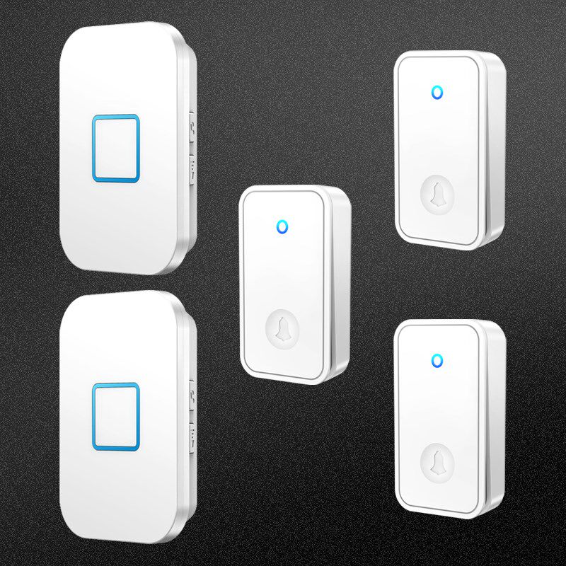 自发电无线智能门铃不用电子家用三拖二超L远距离免布线老人呼叫