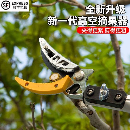 可伸缩剪刀高枝剪摘果器摘果神器B高空摘果器高空修枝果树高枝剪J