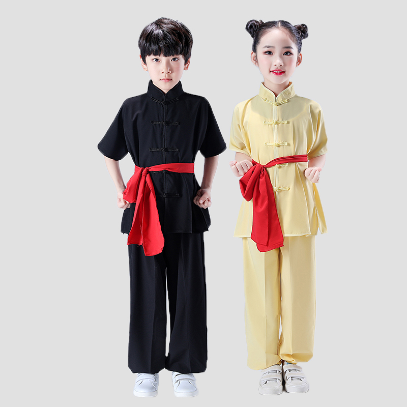 儿童武术服小学生团体练功服男女童训练服少儿民族太极表演出服装